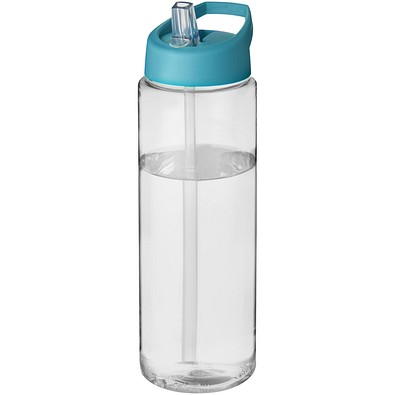 H2O Active® Vibe 850 ml Sportflasche mit Ausgussdeckel, transparent/aquablau