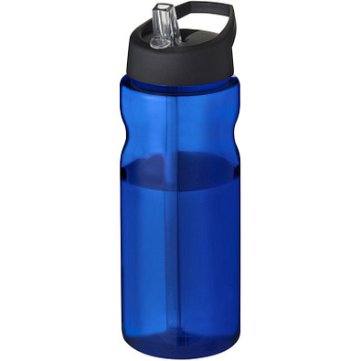 H2O Base Sportflasche mit Ausgussdeckel, 650 ml, blau,schwarz