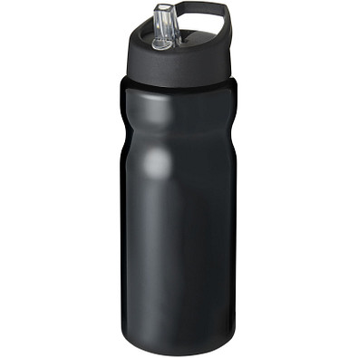 H2O Base Sportflasche mit Ausgussdeckel, 650 ml, schwarz