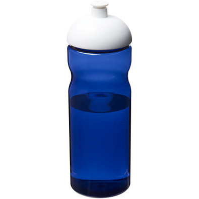 H2O Eco Sportflasche mit Stülpdeckel, 650 ml, blau/weiss