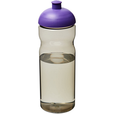H2O Eco Sportflasche mit Stülpdeckel, 650 ml, kohle/lila