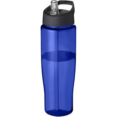 H2O Tempo Sportflasche mit Ausgussdeckel, 700 ml, blau/schwarz