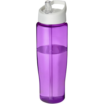 H2O Tempo Sportflasche mit Ausgussdeckel, 700 ml, lila/weiss
