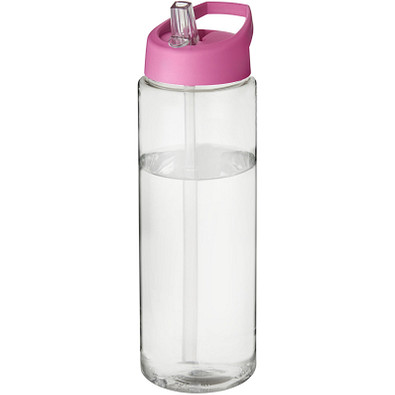 H2O Vibe Sportflasche mit Ausgussdeckel, 850 ml, transparent,rosa H2O Vibe Sportflasche mit Ausgussdeckel, 850 ml, transparent,rosa