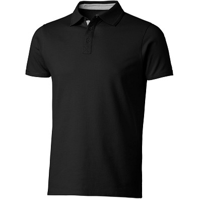 Slazenger™ Herren Poloshirt Hacker, schwarz,grau, S Slazenger™ Herren Poloshirt Hacker, schwarz,grau, S