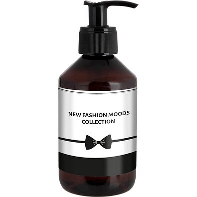 Handlotion in einer Apotheke-Flasche, Braun