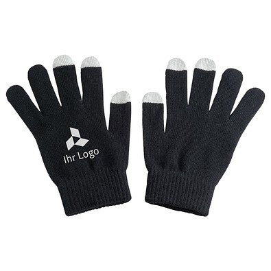 Handschuhe aus Acryl Cary,schwarz