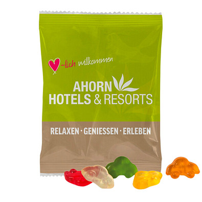 HARIBO Fruchtgummi 10g, Auto, Weiße Folie
