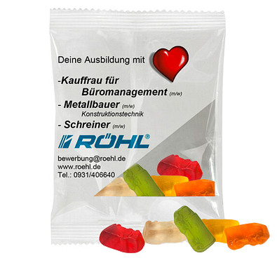 HARIBO Fruchtgummi 10g, LKW, Transparente Folie