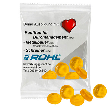 HARIBO Fruchtgummi 10g, Smile, Transparente Folie