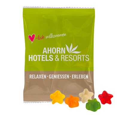 HARIBO Fruchtgummi 10g, Stern, Weiße Folie