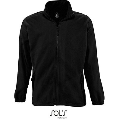 Herren Fleecejacke North, S, Black