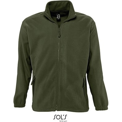 Herren Fleecejacke North, XXL, Army