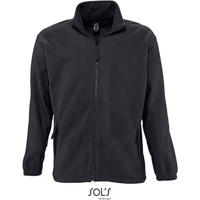 Herren Fleecejacke North, XXL, Charcoal Grey (Solid)