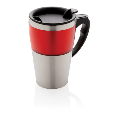 XD COLLECTION Isolierbecher Highland, 350 ml, rot/silber