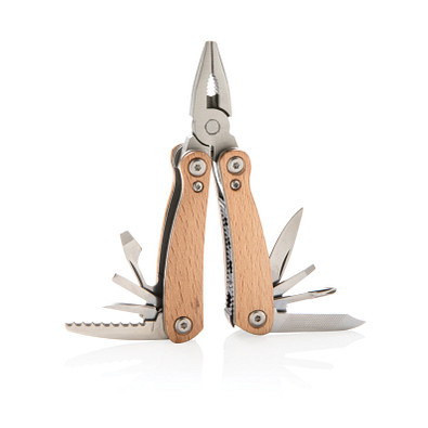 XD COLLECTION Multitool Wood, klein, braun