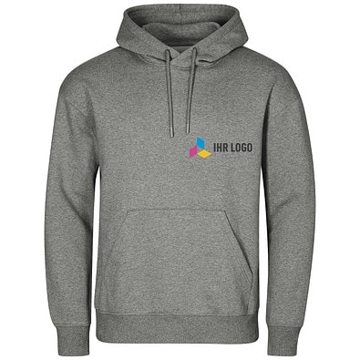 MALFINI Hoodie unisex Cloud, L, dunkelgrau melliert