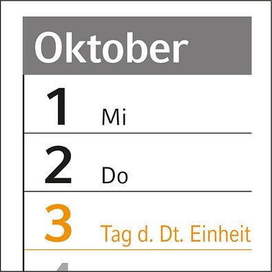 Geiger-Notes Wandplaner Horizont green+blue, inkl. Druck, Schmuckfarbe