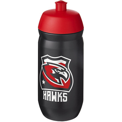 HydroFlex™ 500 ml Sportflasche, rot, schwarz