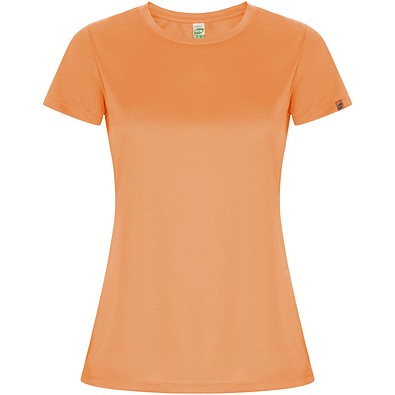 Imola Sport T-Shirt für Damen, Fluor Orange, 2XL