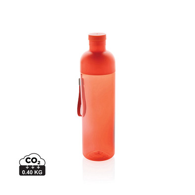 Impact auslaufsichere Wasserflasche aus RCS recyc. PET 600ml, rot