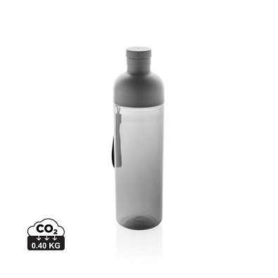 Impact auslaufsichere Wasserflasche aus RCS recyc. PET 600ml, schwarz
