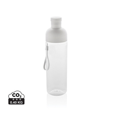 Impact auslaufsichere Wasserflasche aus RCS recyc. PET 600ml, weiß