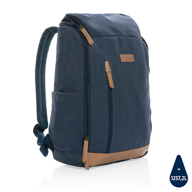 Impact AWARE™ 16 oz. rCanvas 15 Zoll Laptop-Rucksack, blau