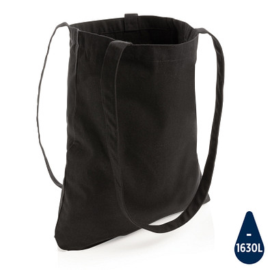 XD COLLECTION recycelte Baumwolltasche Impact Aware, schwarz