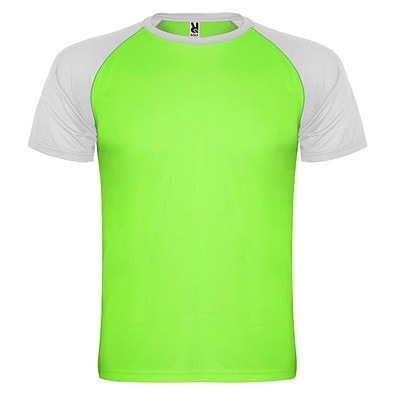 Indianapolis Sport T-Shirt für Kinder, Fluor Green / schwarz, 16