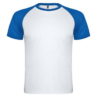 Indianapolis Sport T-Shirt für Kinder, weiß / royalblau, 16