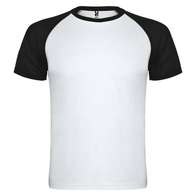 Indianapolis Sport T-Shirt für Kinder, weiß / schwarz, 16