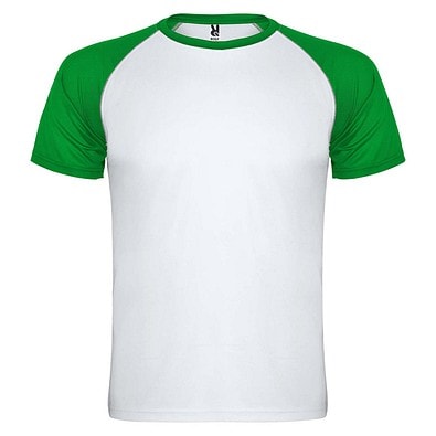 Indianapolis Sport T-Shirt für Kinder, weiß / farngrün, 16