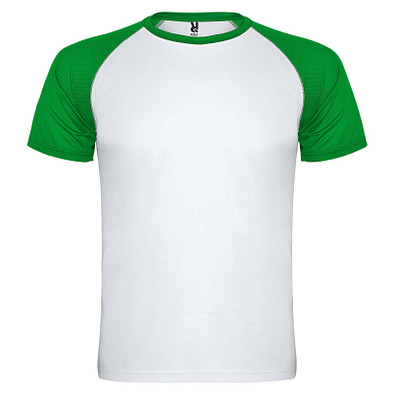 Indianapolis Sport T-Shirt für Kinder, weiß / farngrün, 8