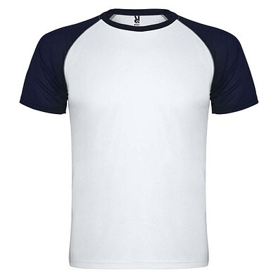 Indianapolis T-Shirt Unisex, weiß / Navy Blue, 2XL