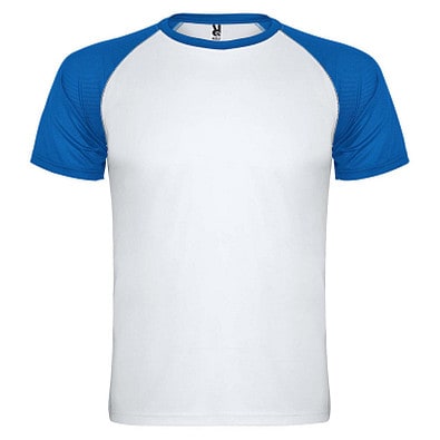 Indianapolis T-Shirt Unisex, weiß / royalblau, 2XL