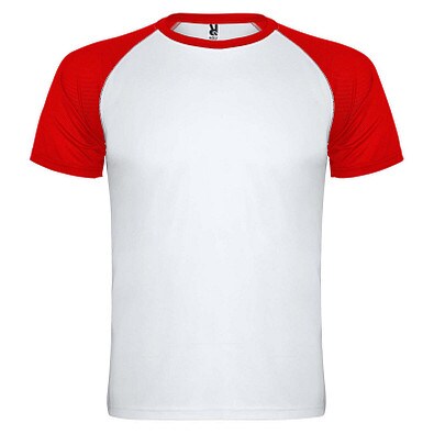 Indianapolis T-Shirt Unisex, weiß / rot, 2XL