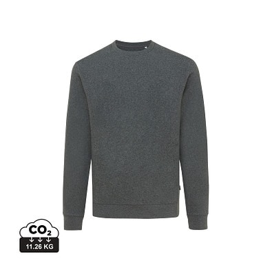 Iqoniq Denali ungefärbt. Rundhals-Sweater, ungefärbtes Anthrazit, XXXL