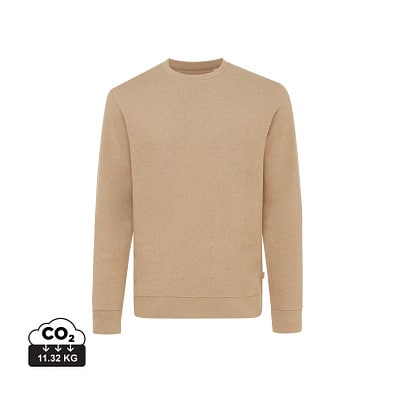 Iqoniq Denali ungefärbt. Rundhals-Sweater, ungefärbtes braun, XXXL