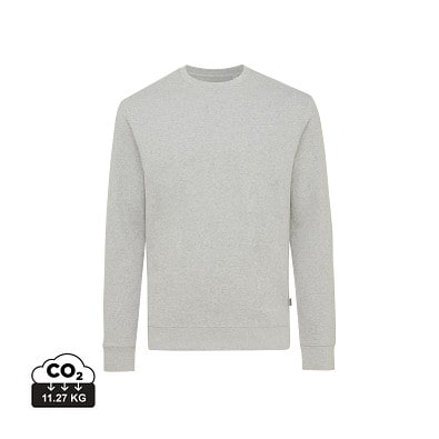 Iqoniq Denali ungefärbt. Rundhals-Sweater, ungefärbtes Grau, XXXL