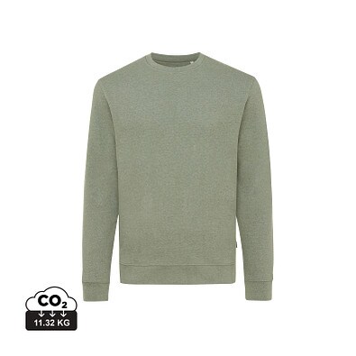 Iqoniq Denali ungefärbt. Rundhals-Sweater, ungefärbtes grün, XXXL
