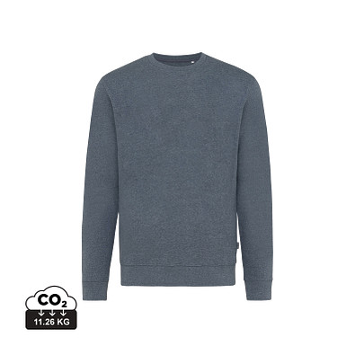 Iqoniq Denali ungefärbt. Rundhals-Sweater aus recycelter BW, ungefärbtes navy blau, XXL
