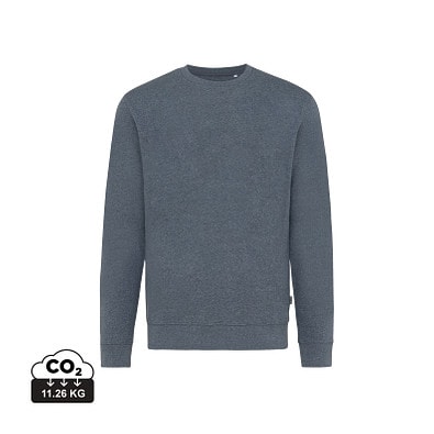 Iqoniq Denali ungefärbt. Rundhals-Sweater, ungefärbtes navy blau, XXXL