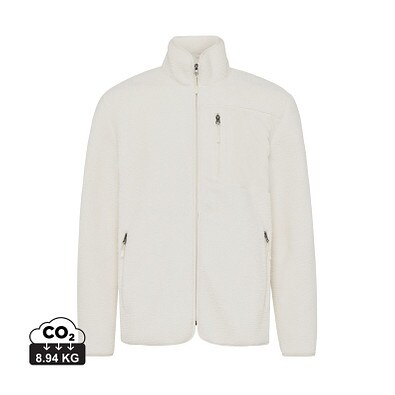 Iqoniq Diran Fleecejacke aus recyceltem Polyesterflor, neutral, L