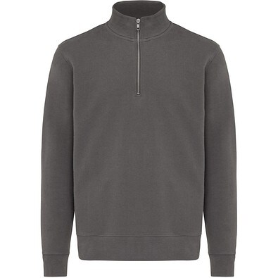 IQONIQ Elgon Quarter-Zip-Sweater, anthrazit, L
