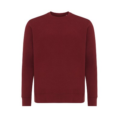 Iqoniq Etosha Lightweight Sweater aus recycelter Baumwolle, burgunderrot, M