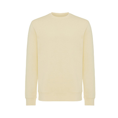 Iqoniq Etosha Lightweight Sweater aus recycelter Baumwolle, cream yellow, XS