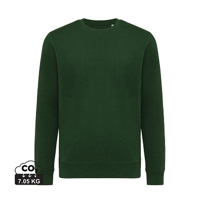 Iqoniq Etosha Lightweight Sweater aus recycelter Baumwolle, forest green, XS