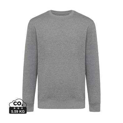Iqoniq Etosha Lightweight Sweater aus recycelter Baumwolle, ungefärbte helles Anthrazit, XS
