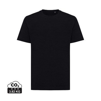 Iqoniq Kakadu relaxed T-Shirt aus recycelter Baumwolle, schwarz, M
